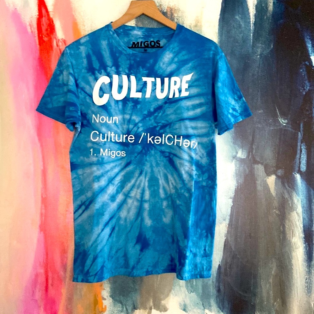 🔥EC🔥2018 Migos Culture 100% Cotton Tie Dye Band T-shirt.
